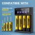 Vielseitiges USB LCD Batterie Smart Ladegerät für 18650 3,7 V und Ni-MH AA AAA mit intelligenter Ladestatusanzeige