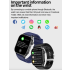 E580 Smartwatch: Blutzucker, EKG, Herzfrequenz, Blutdruck - IP68 Gesundheitsuhr