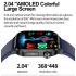 E580 Smartwatch: Blutzucker, EKG, Herzfrequenz, Blutdruck - IP68 Gesundheitsuhr