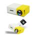 YG300 LED Mini Projektor 320x240 Pixel tragbarer Projektor unterstützt 1080P HDMI USB kristallklare Bilder Filmabend