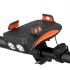 Multifunktions-Fahrradlicht LED Fahrrad-Kopflampe USB wiederaufladbar mit Handyhalter und lauter Fahrradhupe