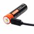 Erleben Sie 14500 Doublepow 750mAh 3.7V Li-Ion und Micro USB Batterie Hochkapazitiv für Taschenlampe und Geräte