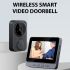 M12 Kabellose Video-Türklingel mit 4,3-Zoll-IPS-Bildschirm Drahtlose Installation für Haussicherheit ohne WIFI