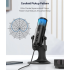 MU900PRO RGB USB-Mikrofon für Content-Creators Professionelle Kondensatormikrofone mit dynamischer RGB-Beleuchtung