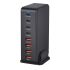 240W Desktop GaN Ladegerät 8-Port USB Typ C Schnellladung 3.0 Mehrgeräte-Ladegerät für Smartphone Tablet Laptop