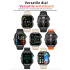 QX11 Smartwatch Herren, IP68 5ATM Outdoor Sport Fitness Tracker mit BT Call & Gesundheitsmonitor