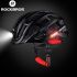 ROCKBROS ultraleichter Fahrradhelm mit integrierter Sicherheitsbeleuchtung USB-Ladung ideal für MTB Helm