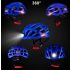 ROCKBROS ultraleichter Fahrradhelm mit integrierter Sicherheitsbeleuchtung USB-Ladung ideal für MTB Helm