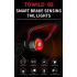 TOWILD TL05 LED-Fahrradlicht mit smartem Bremssensor Wasserdichtes Rücklicht USB-ladbar 100h Akkulaufzeit