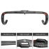 TOSEEK Vollcarbon-Lenker 400mm 420mm 440mm leichter Carbon-Lenker mit interner Kabelführung Fahrradzubehör
