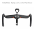 TOSEEK Vollcarbon-Lenker 400mm 420mm 440mm leichter Carbon-Lenker mit interner Kabelführung Fahrradzubehör