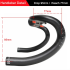 TOSEEK Vollcarbon-Lenker 400mm 420mm 440mm leichter Carbon-Lenker mit interner Kabelführung Fahrradzubehör