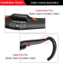 TOSEEK Vollcarbon-Lenker 400mm 420mm 440mm leichter Carbon-Lenker mit interner Kabelführung Fahrradzubehör