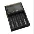 Nitecore D4 Digicharger intelligentes Laden LCD-Anzeige kompatibel mit Li-Ion 18650 14500 Ni-MH Batterien