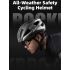 ROCKBROS Fahrradhelm mit LED Rücklicht wiederaufladbar ultraleicht MTB Rennradhelm für optimale Sichtbarkeit