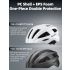 ROCKBROS Fahrradhelm mit LED Rücklicht wiederaufladbar ultraleicht MTB Rennradhelm für optimale Sichtbarkeit