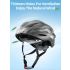 ROCKBROS Fahrradhelm mit LED Rücklicht wiederaufladbar ultraleicht MTB Rennradhelm für optimale Sichtbarkeit