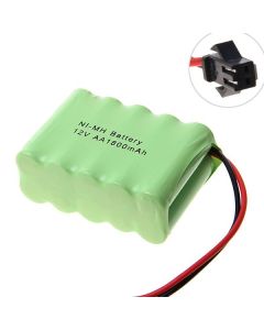 Umweltfreundliche 12V AA 1800mAh Ni-MH Batterie mit SM-Stecker für Spielzeuge und Geräte hohe Kapazität