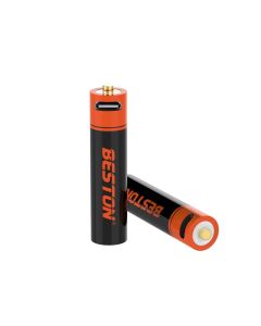 Beston AA 1,5 V 3500 mWh Lithium-Batterie 14500 USB-wiederaufladbare Li-Ionen-Batterien (1 Paar)