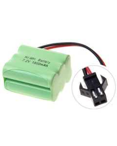 Umweltfreundlicher 7,2V AA 1800mAh Ni-MH Akkupack SM-Stecker hohe Kapazität für Spielzeugautos und Modellflugzeuge