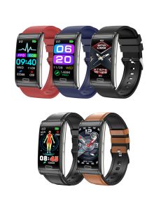 E600 EKG Smart Watch Herren Nicht-invasiver Blutzucker Herzfrequenz Blutdruckmessgerät Sport Schritte Smartwatch Damen