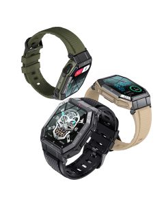 K55 Smart Watch 1,85 Zoll Männer Bluetooth Anruf Musik Herzfrequenz Blutdruck Sauerstoff Gesunder Monitor Outdoor Sport Armbanduhr