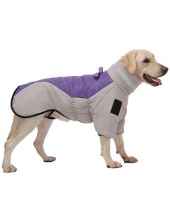 Winter-Kleidung für große Hunde, wasserdichte Jacke, Weste für große Hunde mit hohem Kragen, warme Haustier-Hundemantel-Kleidung für Französische Bulldogge, Windhund