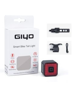 GIYO Smart Fahrrad Bremslicht Rücklicht USB Fahrradlicht Fahrradlampe Auto Stop LED Zurück Wiederaufladbar IPX6-Wasserdicht Sicherheit