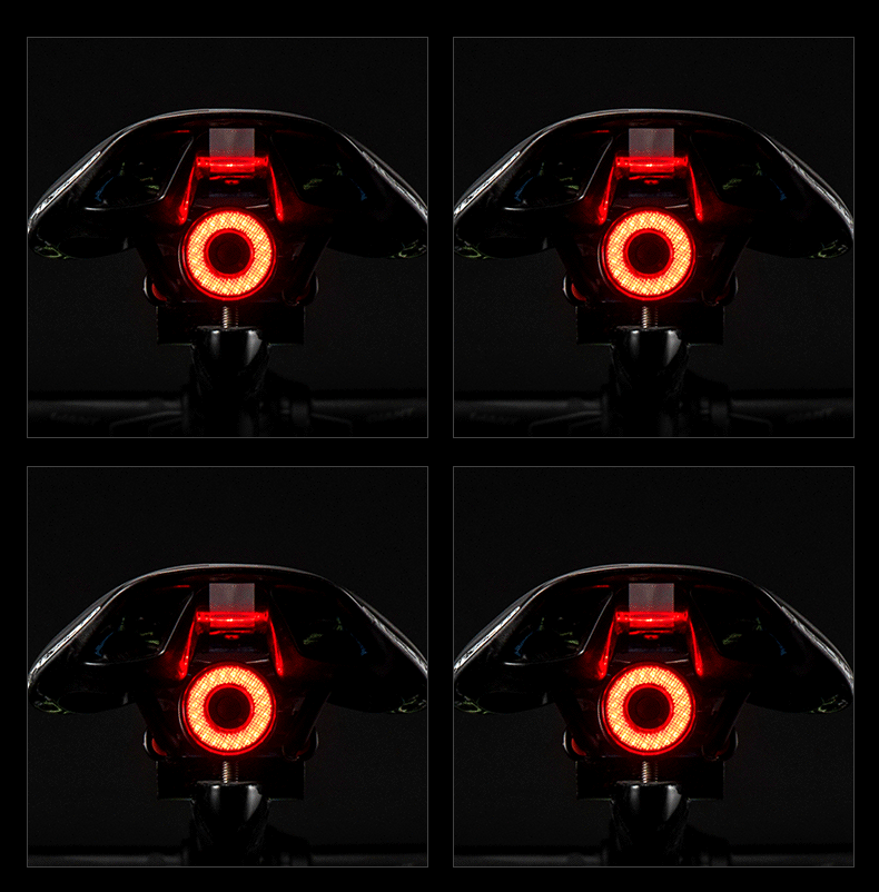ROCKBROS Q5 Fahrrad-Smart-Licht mit automatischer Bremserkennung LED-Rücklicht IPX6 wasserdicht Fahrrad-Sicherheitsausrüstung