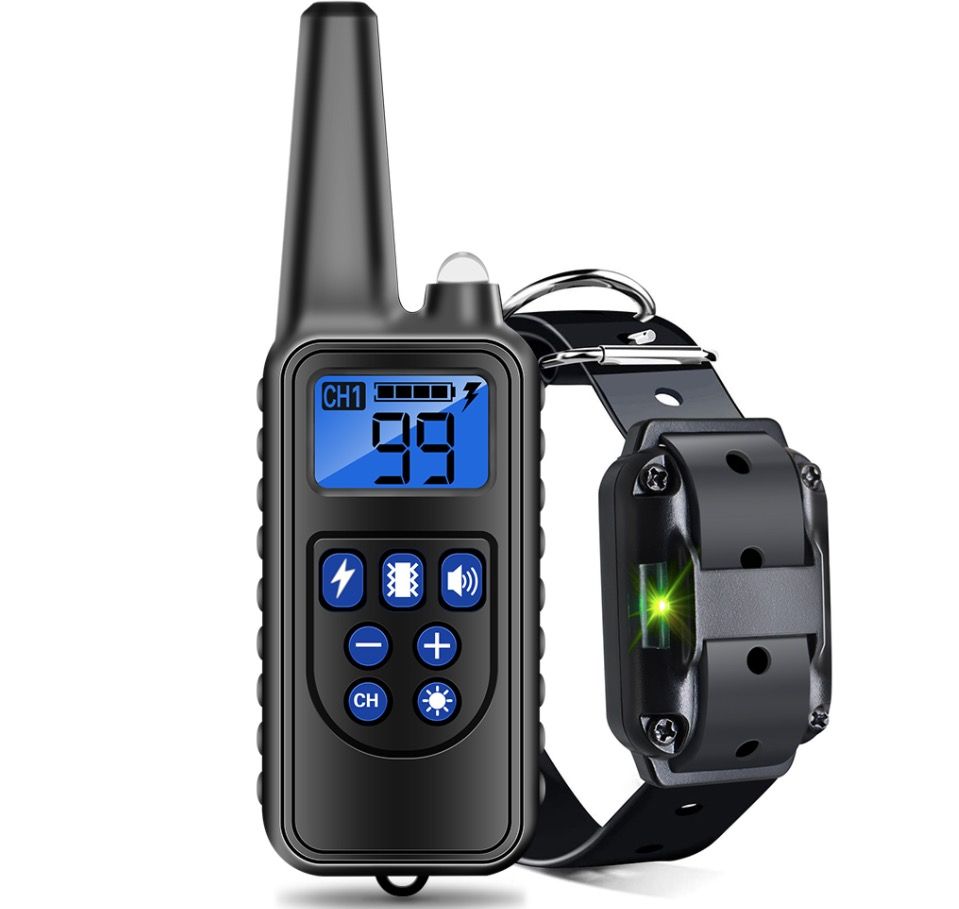 Verwandeln Sie das Hundetraining mit 800m Haustier-Fernbedienung, wiederaufladbar, einstellbare Stufen, IP7 wasserdichtes Halsband, Vibration und Schock