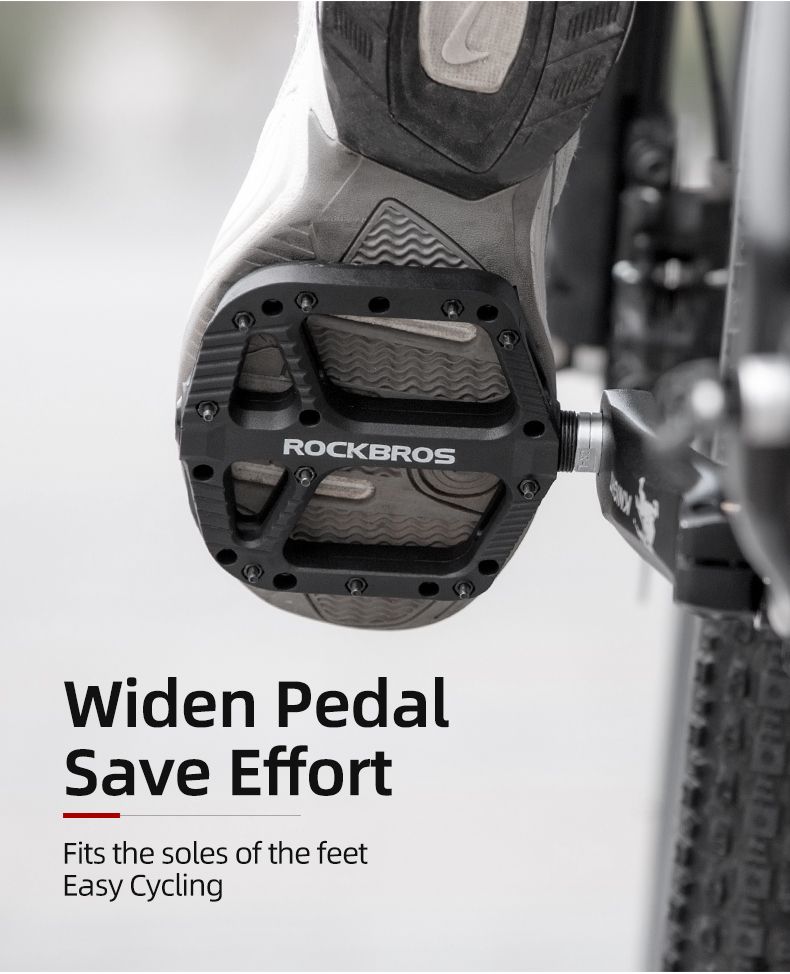 ROCKBROS Ultraleichte Dichtungslager Fahrradpedale Langlebiges Nylon Hochwertige MTB-Komponenten