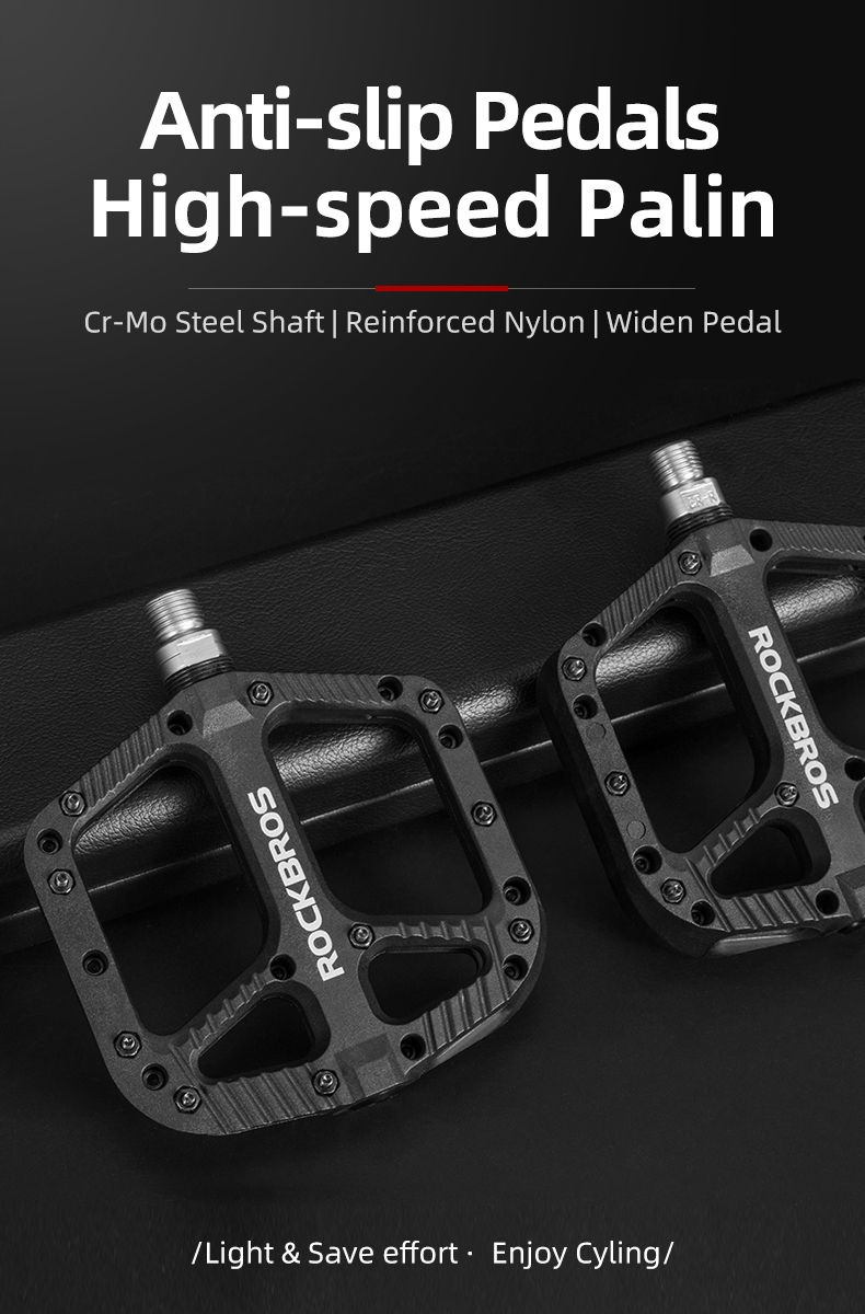 ROCKBROS Ultraleichte Dichtungslager Fahrradpedale Langlebiges Nylon Hochwertige MTB-Komponenten