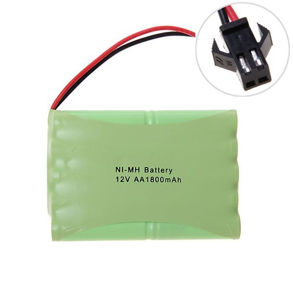 12V AA 1800mAh Ni-MH Big SM Stecker Akku Umweltfreundlich Hochkapazität Wiederaufladbar für Modellflugzeuge