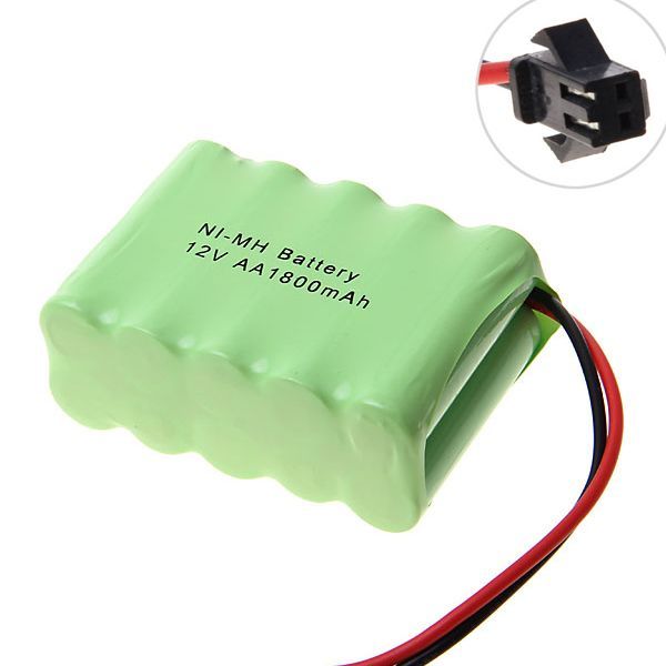 Umweltfreundlicher 12V AA 1800mAh Ni-MH SM-Stecker-Akku für Spielzeug und Gadgets, Hochleistungskapazität