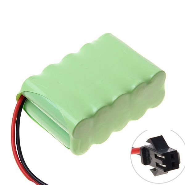 Umweltfreundlicher 12V AA 1800mAh Ni-MH SM-Stecker-Akku für Spielzeug und Gadgets, Hochleistungskapazität