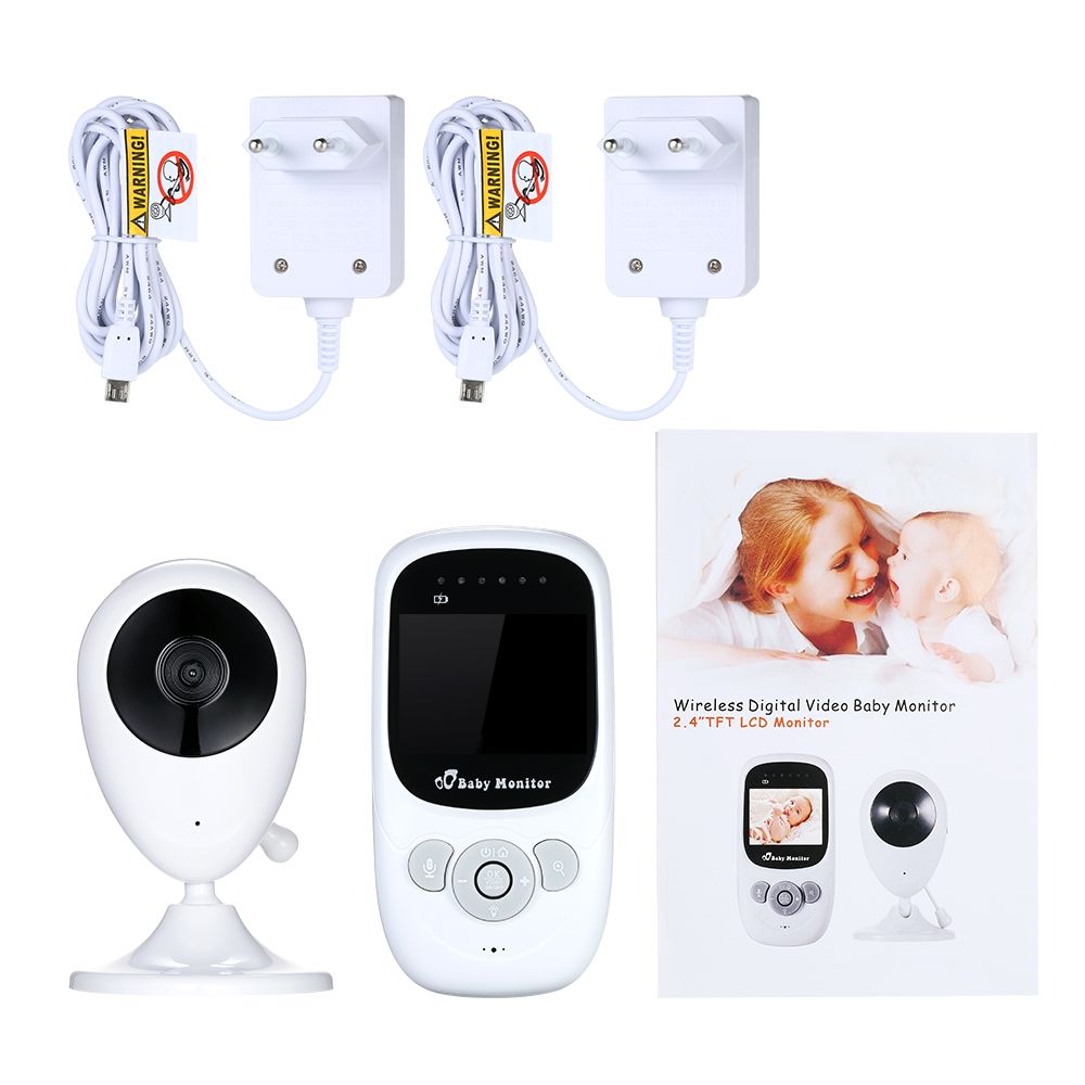SP880 Drahtloser Baby-Monitor mit 2,4-Zoll-LCD, HD-Video, Zwei-Wege-Audio und Nachtsicht für die Babypflege