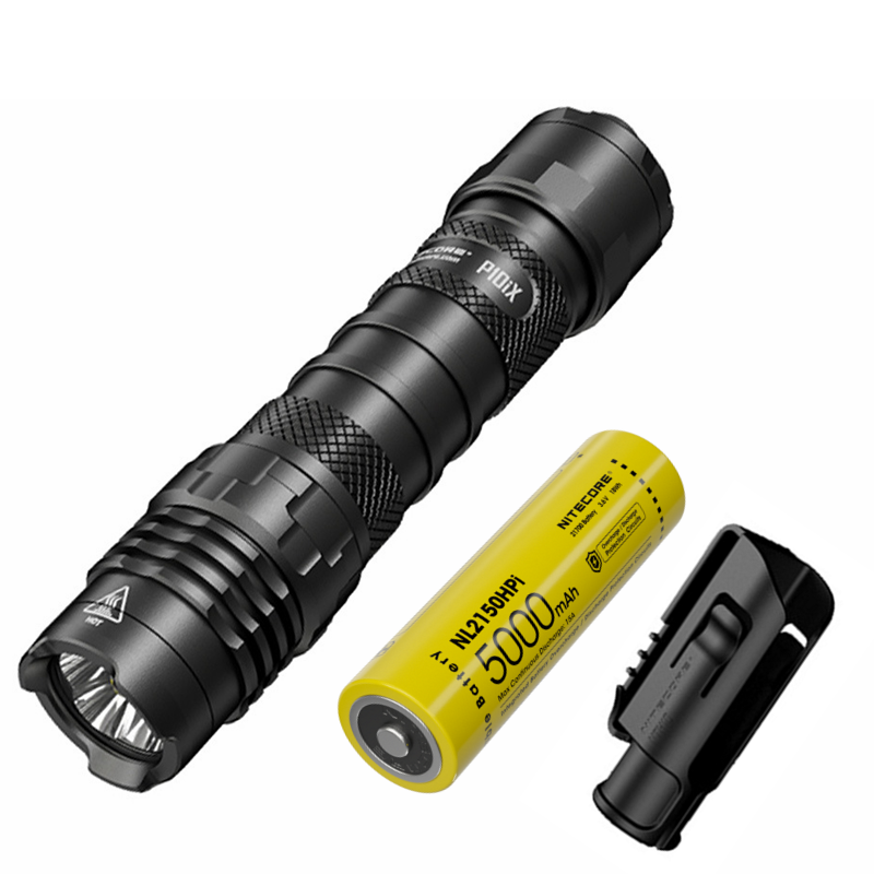 Nitecore P10iX 4000 Lumen Leistungsstarke taktische Taschenlampe 4 x XP-L2 V6 LED 158m Strahlweite Lange Laufzeit Haltbarkeit