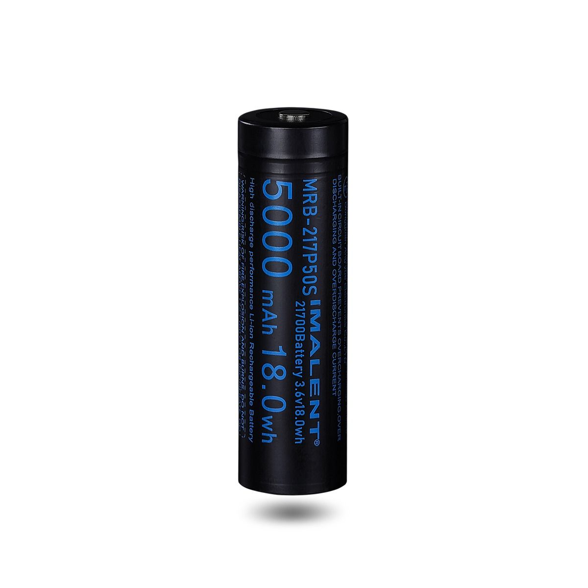 IMALENT MRB-217P50S 21700 Akku 5000mAh 3.6V | Wiederaufladbarer Lithium-Ionen Taschenlampen Akku