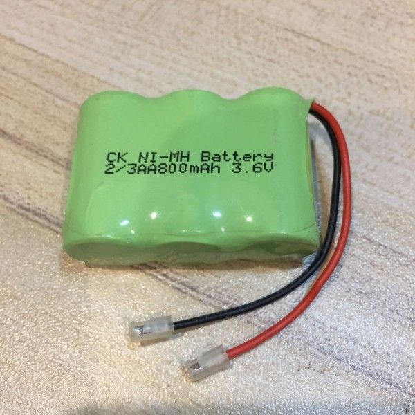 3er-Pack 2/3 AA Ni-MH Akku 3.6V 800mAh, wiederaufladbar für PC Elektronik, hohe Kapazität, stabile Leistung