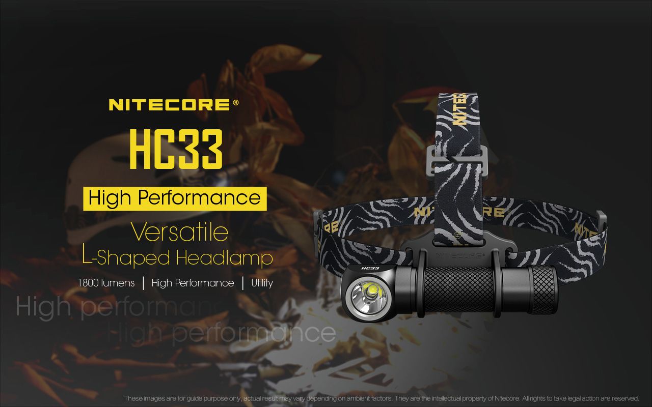 Nitecore HC33 XHP35 LED Scheinwerfer 1800 Lumen Outdoor Beleuchtung Campingausrüstung freihändige Nutzung