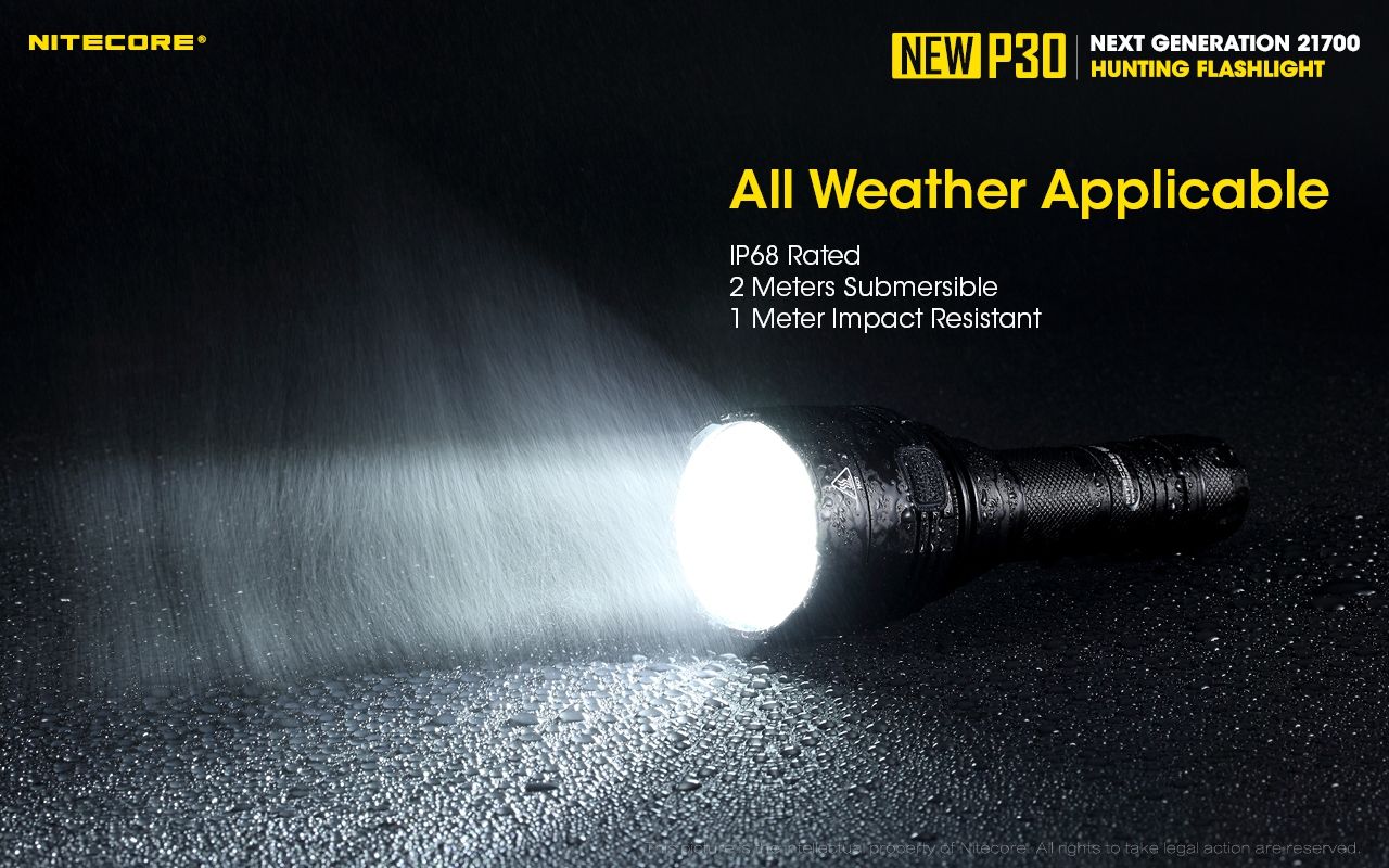 Nitecore P30 XP-L HI V3 LED-Taschenlampe 1000 Lumen 618 Meter Reichweite robuste Outdoor-Taschenlampe