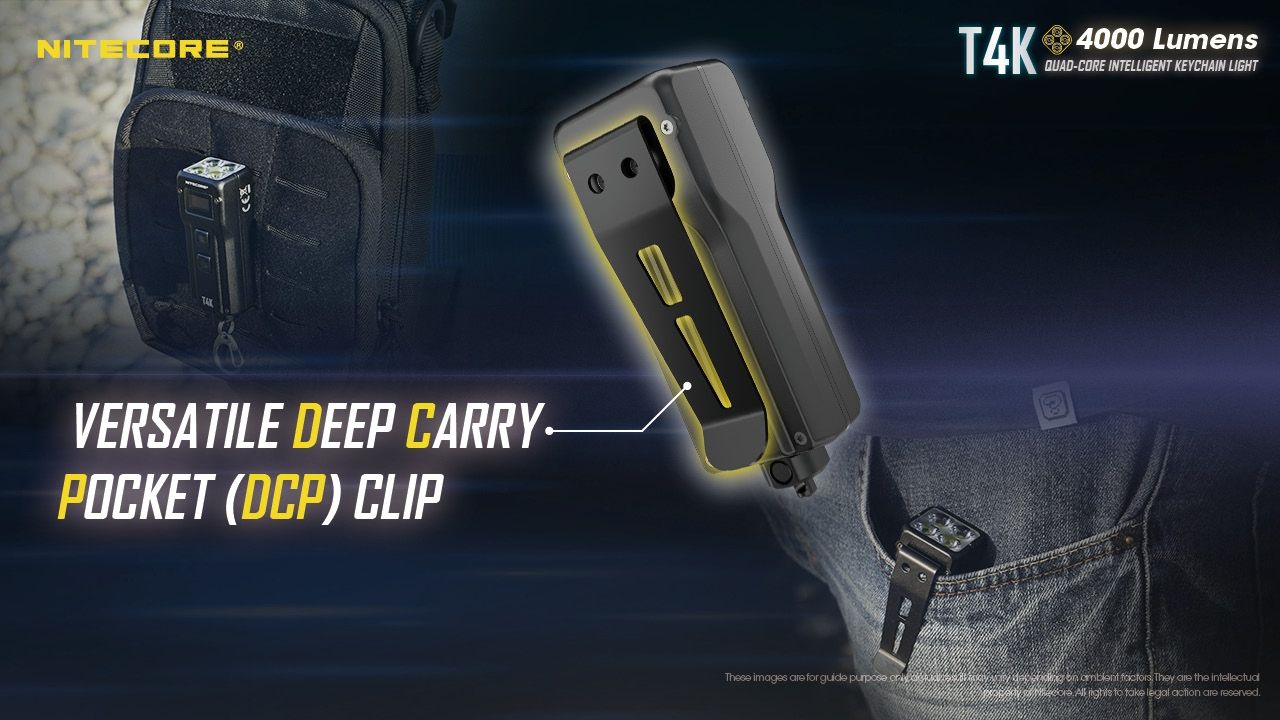 Entdecken Sie Nitecore T4K kompakte Schlüsselanhänger Taschenlampe 4000 Lumen mit USB-C-Aufladung und Outdoor-Beleuchtung