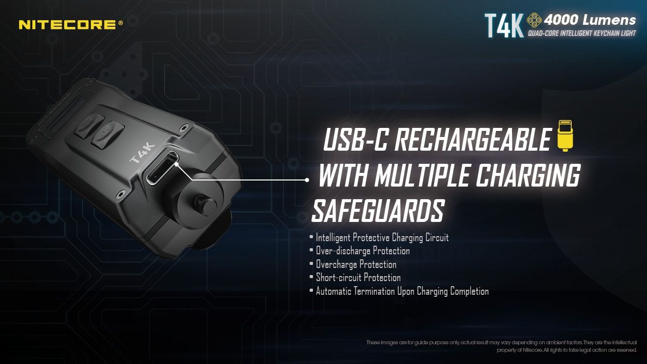 Entdecken Sie Nitecore T4K kompakte Schlüsselanhänger Taschenlampe 4000 Lumen mit USB-C-Aufladung und Outdoor-Beleuchtung