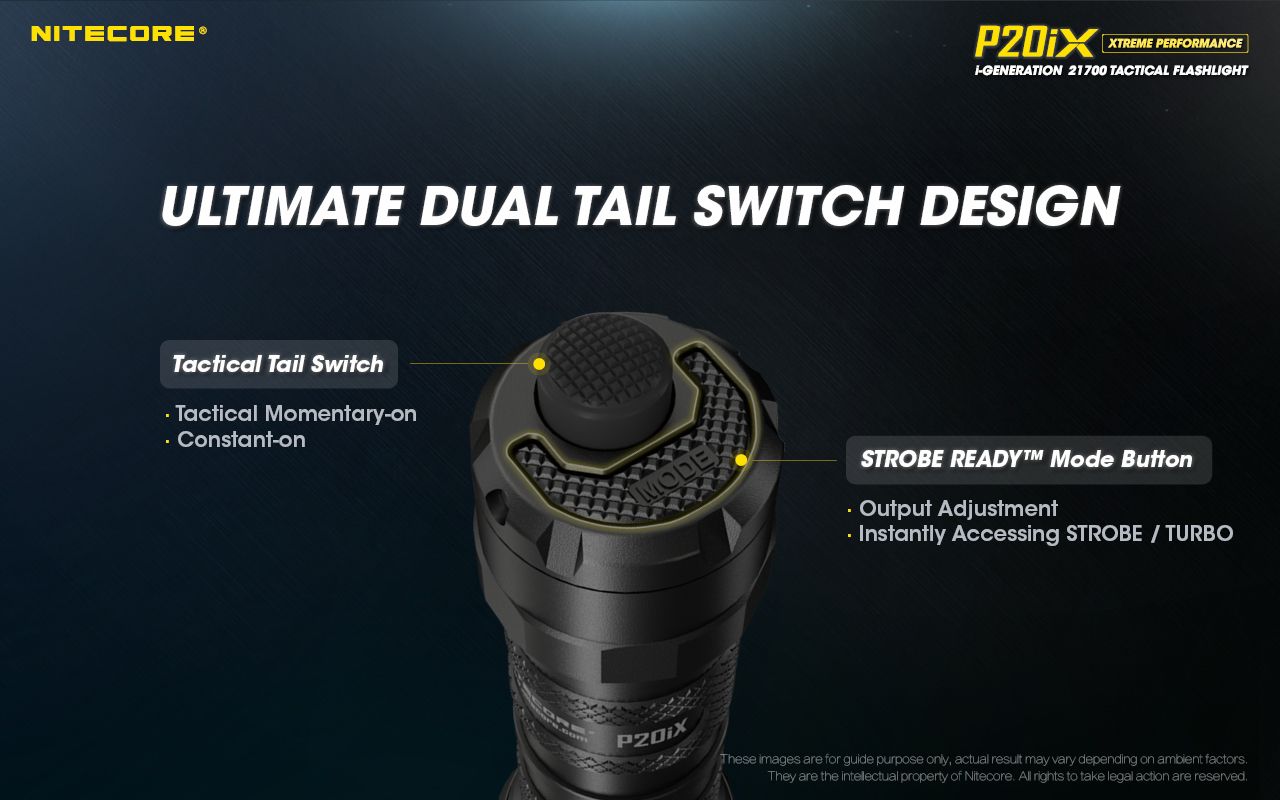 Nitecore P20iX Taktische Taschenlampe 4000 Lumen USB-C Wiederaufladbar Outdoor Hochleistungs-Stroboskop-Modus Taschenlampe