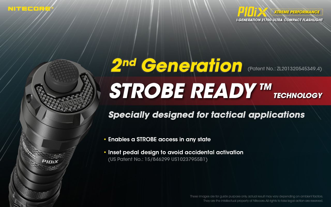 Nitecore P10iX 4000 Lumen Leistungsstarke taktische Taschenlampe 4 x XP-L2 V6 LED 158m Strahlweite Lange Laufzeit Haltbarkeit
