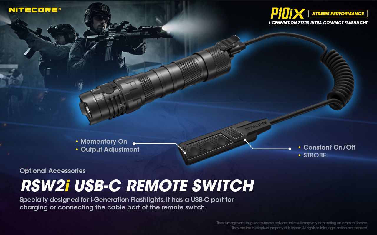 Nitecore P10iX 4000 Lumen Leistungsstarke taktische Taschenlampe 4 x XP-L2 V6 LED 158m Strahlweite Lange Laufzeit Haltbarkeit