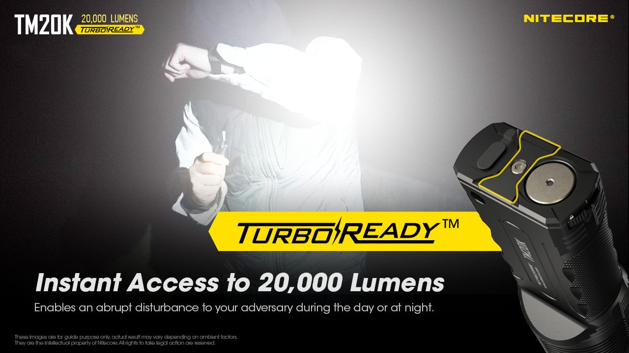 Nitecore TM20K LED-Taschenlampe 20000 Lumen USB-C wiederaufladbar langlebige Abenteuerausrüstung für Suche und Rettung