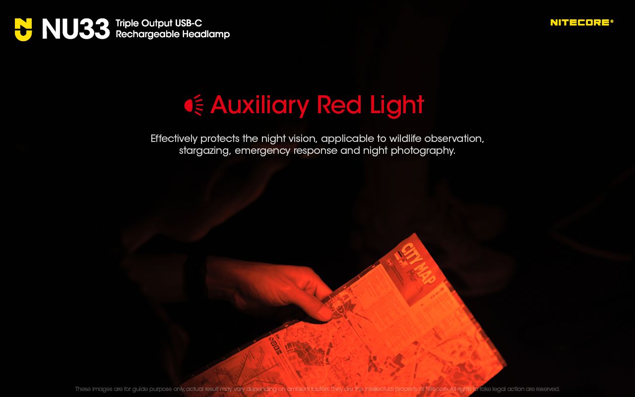 Nitecore NU33 USB-C Stirnlampe 700LM wasserdicht Outdoor Stirnlampe helle Stirnlampe für Abenteuer Camping