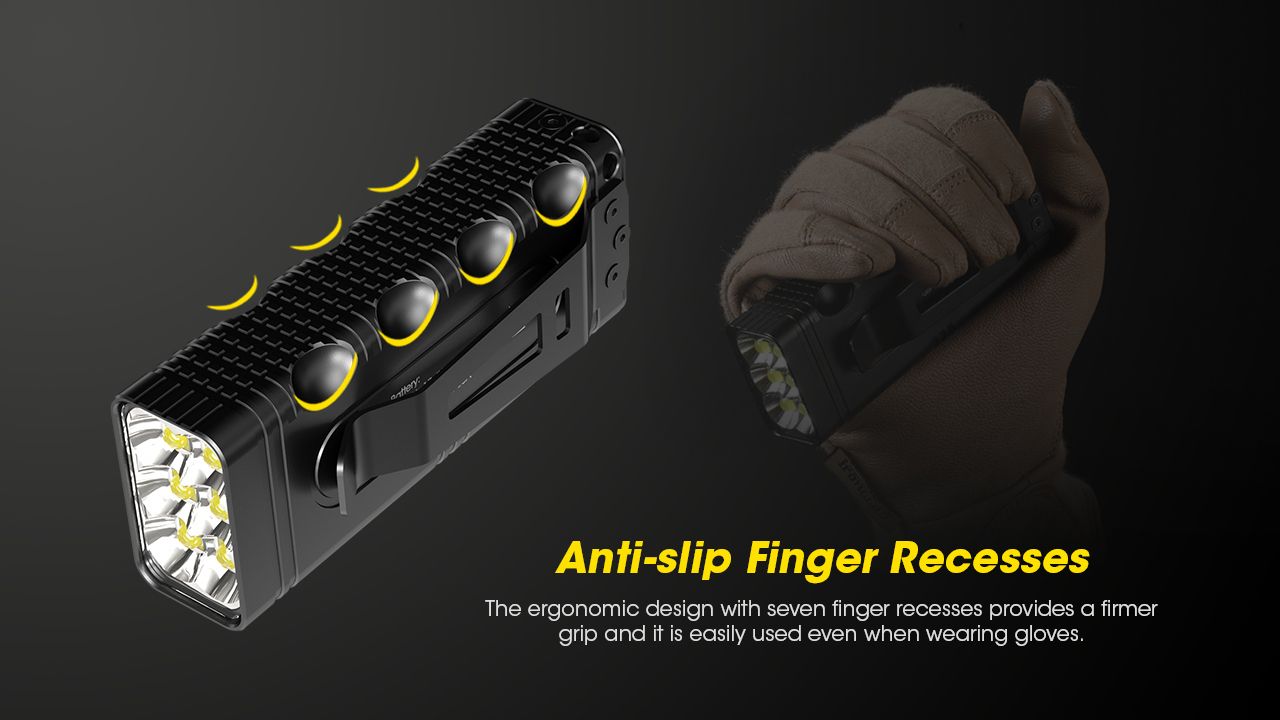 NITECORE TM12K Taktische Taschenlampe 12000 Lumen USB-C wiederaufladbar Hohe Helligkeit LED für Outdoor-Abenteuer