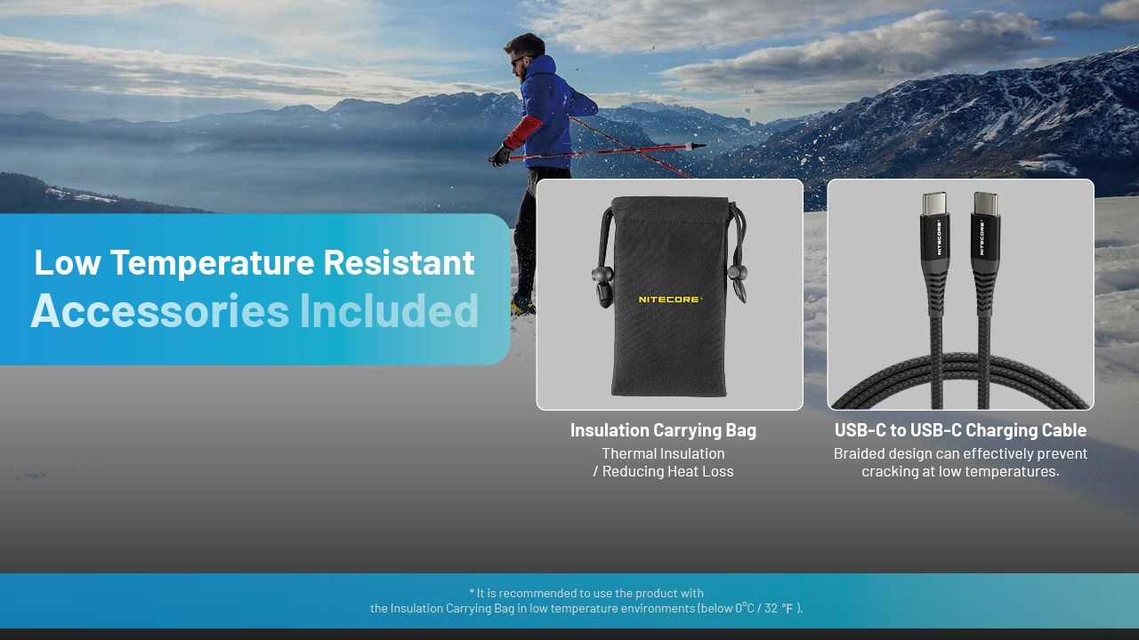 Nitecore Summit 10000 Powerbank Outdoor | Kältebeständig Heizfunktion QC PD USB-C | Robust Leicht Kompakt IPX5